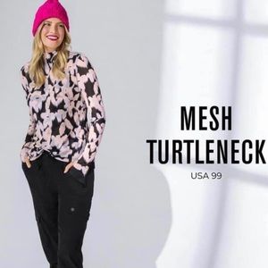 Cabi Mesh Turtleneck Medium #4422